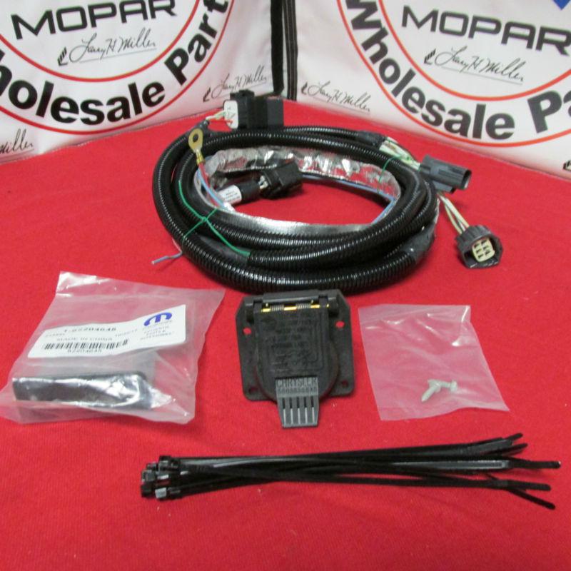 2007-2014 jeep wrangler trailer tow wiring harness kit oem mopar