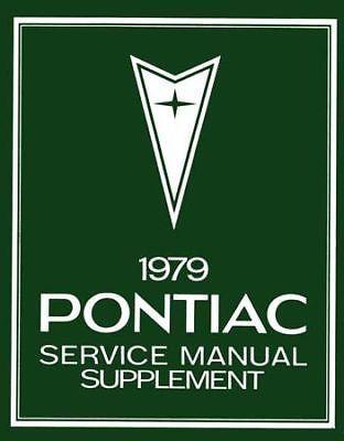 1979 pontiac shop service repair manual book supplement engine drivetrain wiring