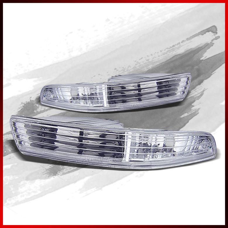 98-01 acura integra jdm clear bumper signal parking lights lamp pair new set