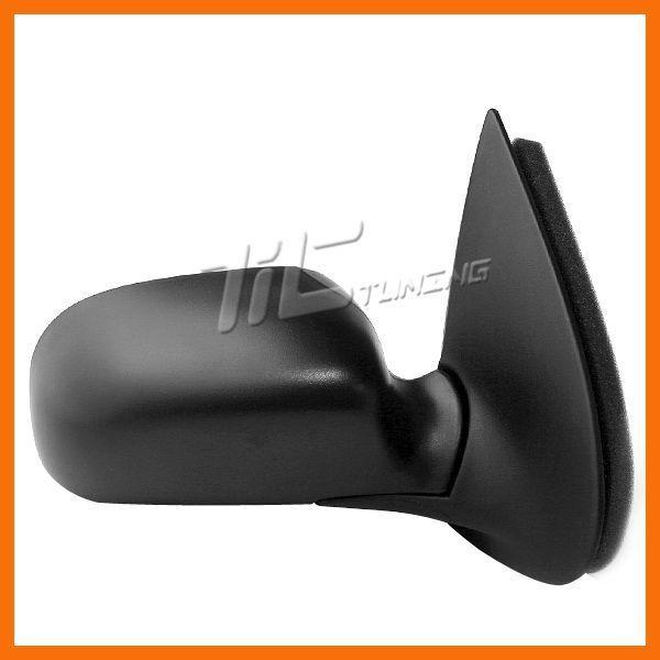 1988-1994 ford tempo power side right mirror glass passenger black assembly