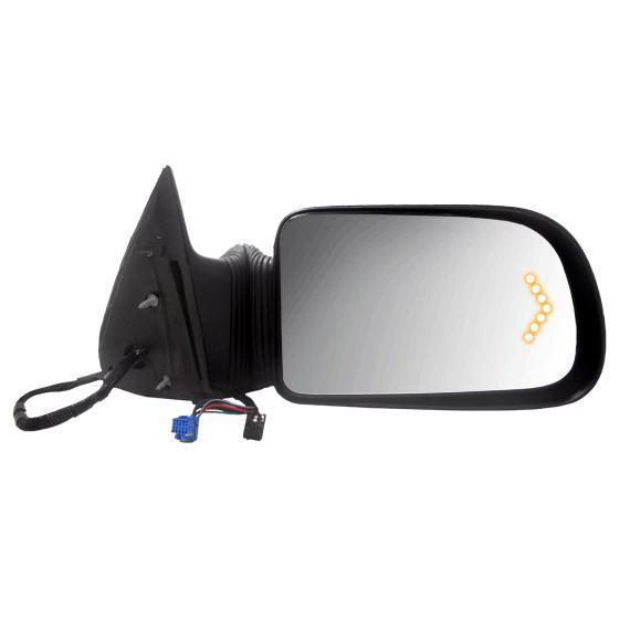 Power heated side view door mirror tow-type w/turn signal passenger right rh