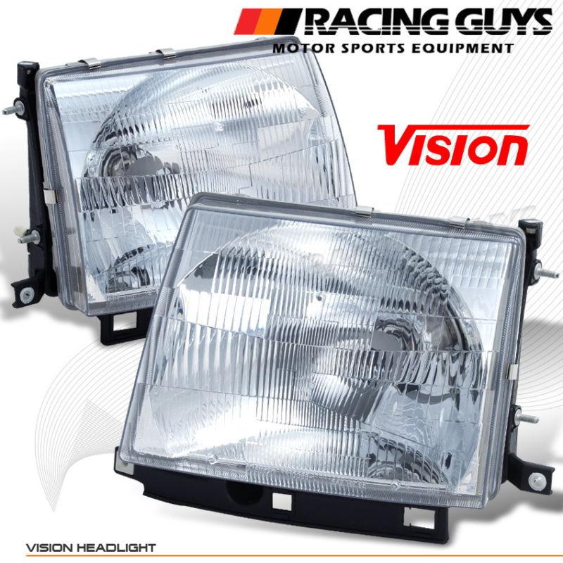 Euro style look pickup truck head lights lamps vision driver+passenger pair