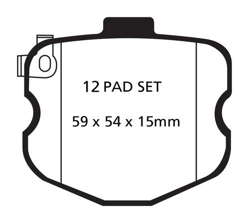 Ebc brakes dp31771/3c ebc redstuff ceramic low dust brake pads