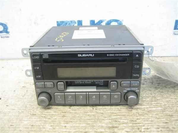 04 05 06 impreza cassette cd 6 disc player radio p129