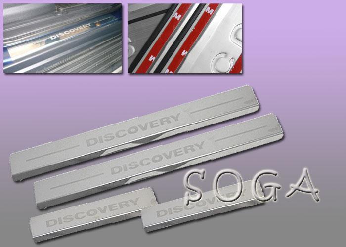 For land rover discovery lr3 lr4 chrome scuff plate door sill sills 2004-2012 !!