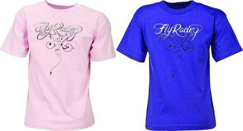 Fly racing girls script crew neck t-shirt 2014