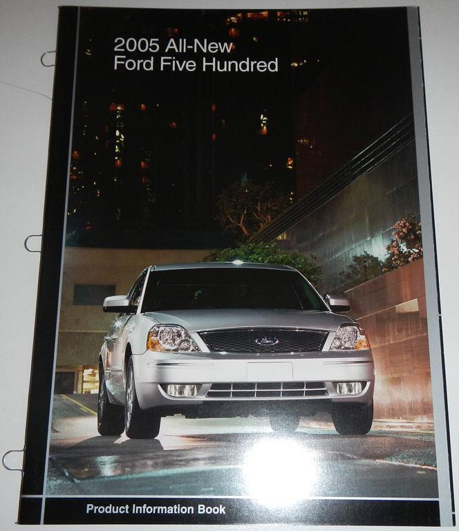 2005 ford five hundred product information book brochure