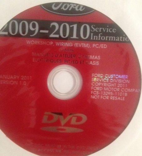 2009-2010 ford service shop repair manual dvd all ford makes! fseries mustangs