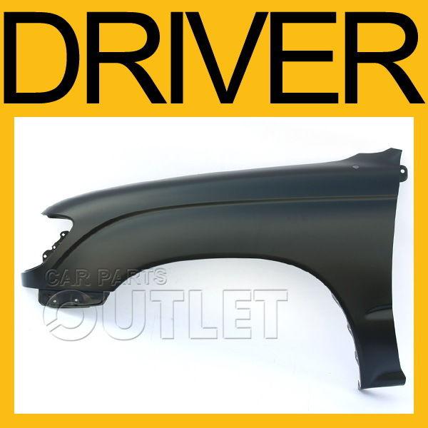 1995-2000 toyota tacoma front fender dlx 2wd sr5 p/u lh