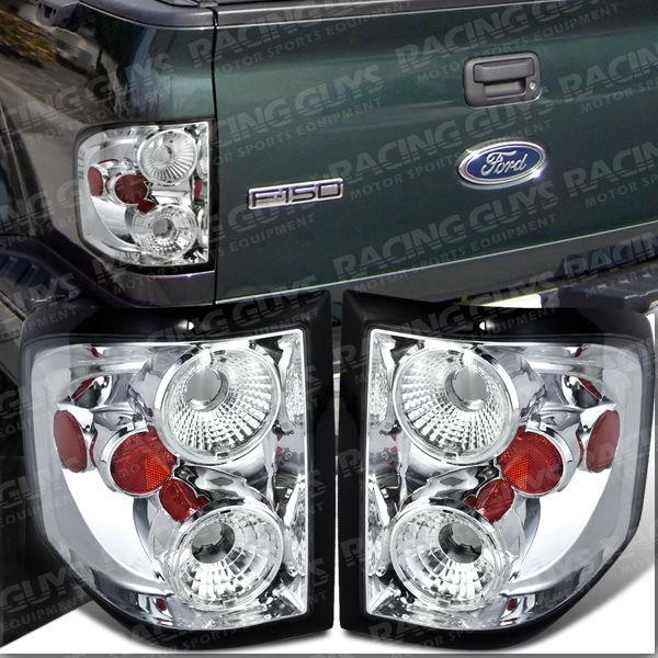 New pickup truck flareside chrome housing tail lights rear lamp driver+passenger