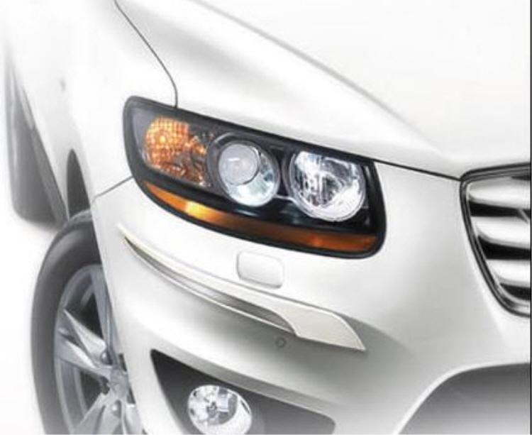 Car chrome eyepoint bumper protector 4ea, slim design bumper protector in white