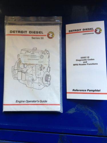 Detroit diesel series 50 engine operator's guide, warranty info.  & ddec iii etc