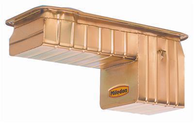 Milodon oil pan steel gold iridite 8 qt. ford bb fe 390/427/428 pickup truck ea