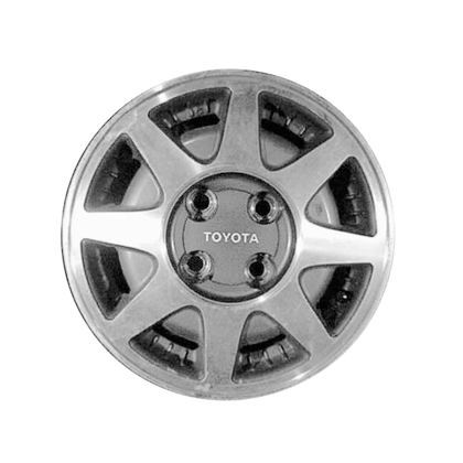 Oem reman 13x5.5 alloy wheel med sparkle charcoal pntd with machined face-69151