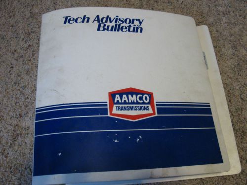 Aamco transmission parts catalogue, tech advisor bulletins ect manuals -8 in all