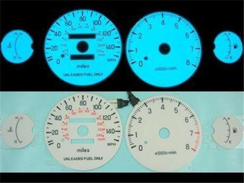 Dodge avenger 140 mph no oil white face glow gauge 1995 1996 1997 1998 1999 kmh