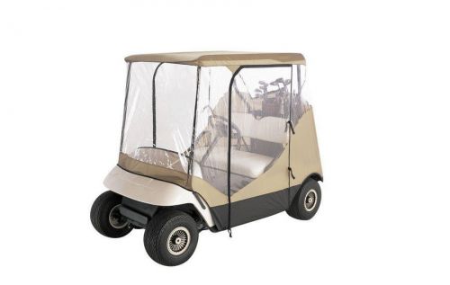 Travel 4-sided golf car enclosure cart vehicle cover rain protection sun w case