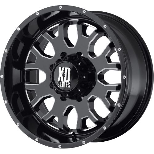 22x9.5 black xd808 menace 8x170 +12 rims trail blade mt 33x12.50r22lt tires