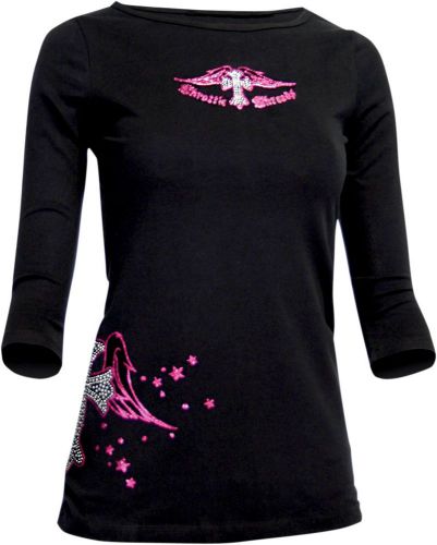 Throttle threads tt434t651bkxr tee tt angelic wmn xl