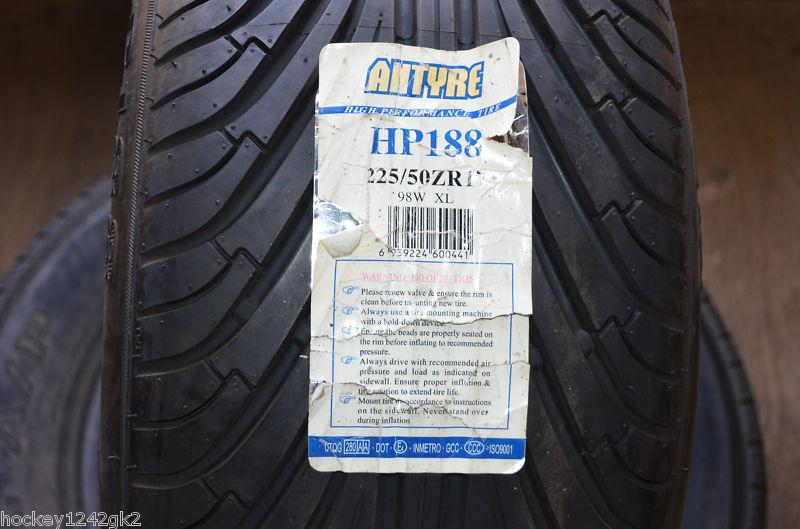 1 new 225 50 17 antyre hp188 tire