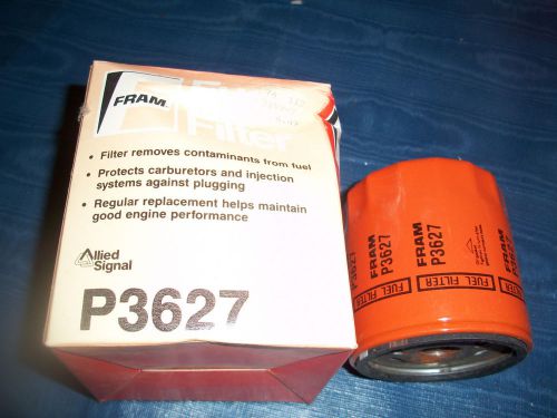 Fram filter p3627  fuel filter spin-on free shipping