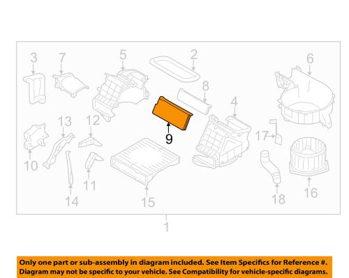 Subaru oem 09-13 forester blower motor fan-flap 72233fg000