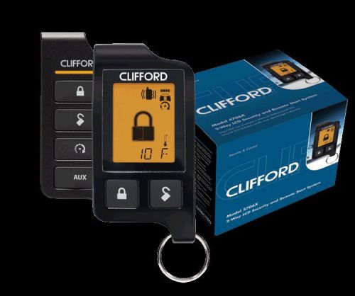 Clifford 5706 5706x 2-way car alarm remote start keyless system lcd pager 5706x