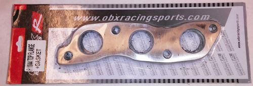 Obx stainless steel exhaust header flange fits 00-04 lexus is300 3.0l i6 jz-ge