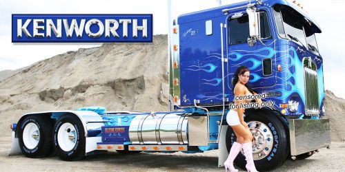 Kenworth kw semi truck vinyl banner - semi chic #2