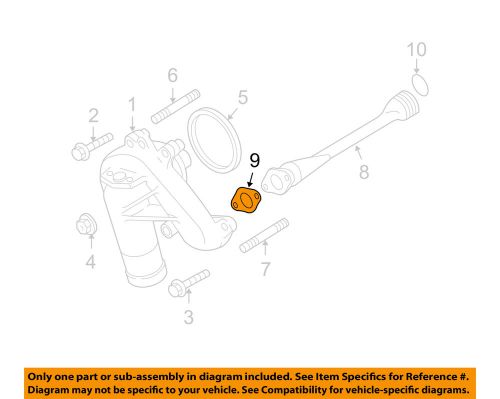 Gm oem water pump-outlet pipe gasket 12635594