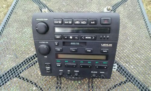 Lexus es 300 cassette radio w/climate control  oem 1992,1993,1994