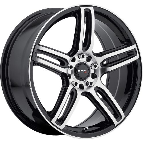 Drifz 307mb tech r 18x8 5x112/5x120 +35mm black/machined wheels rims