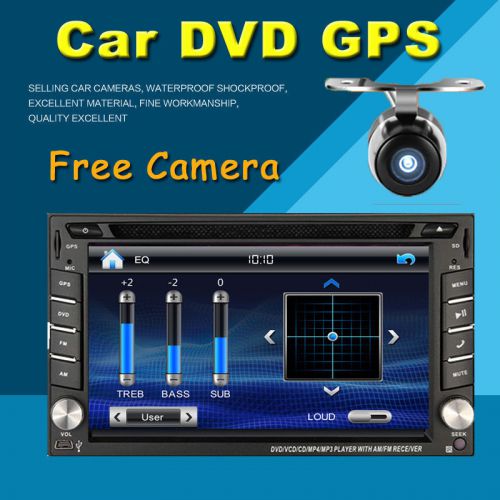 6.2&#034; double 2din car stereo dvd player gps navi map ready radio bluetooth remote