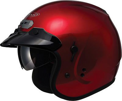 Gmax gm32s solid open face helmet candy red