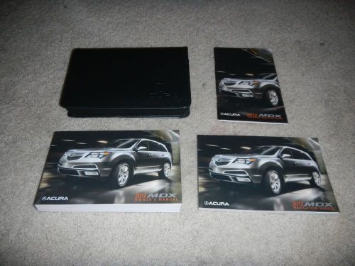 2012 acura mdx with navigation owners manual set + free shipping