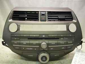 08-11 honda accord radio receiver am fm cd oem