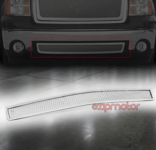 2007-2013 gmc sierra 1500/2010 2500/3500 hd front bumper lower mesh grille grill