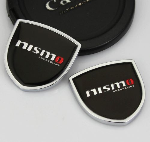 2pcs shield auto car body left right emblems sticker decal badge fit for nismo