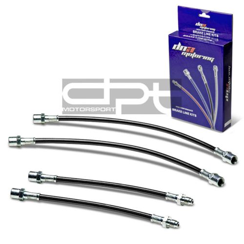 For audi a6/s6 replacement front/rear stainless hose black pvc coated brake line