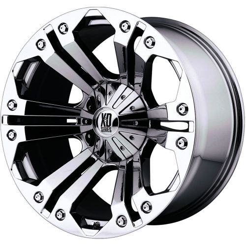 18x9 chrome xd xd778 5x5.5 &amp; 5x150 +35 wheels couragia mt tires