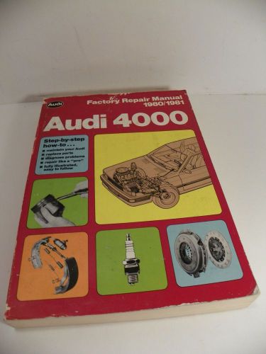 1980 1981 audi 4000 oem service shop repair manual 80 81 w/ wiring diagrams