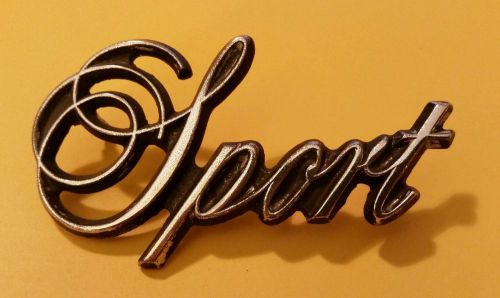 Vintage 1975 1976 1977 1978 plymouth fury sport roof trunk emblem 4022422