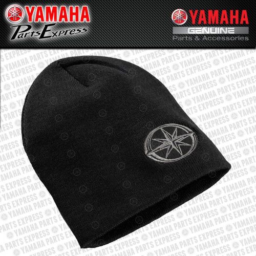 New genuine yamaha star motorcycles side logo beanie winter hat str-09hbe-bk-ss