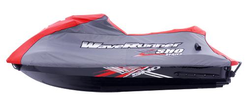 Yamaha fx sho waverunner new oem cover red/grey trailerable/storage pwc - in box