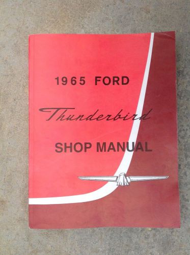 1965 ford thunderbird shop service repair manual