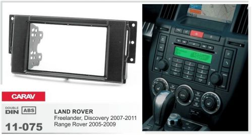 Carav 11-075 2din car radio dash kit face plate frame panel for land rover