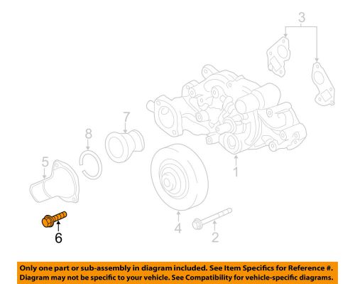 Gm oem water pump-thermostat housing bolt 11516480