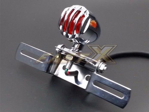 Motorcycle brake stop plate mount tail light for harley chopper bobber racer