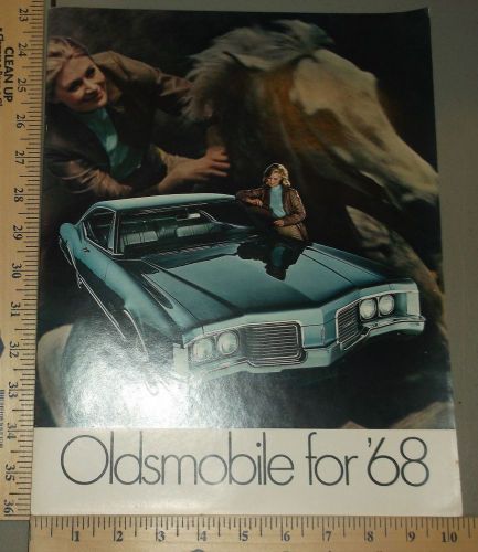 1968 oldsmobile brochure full line deluxe prestige 442 toronado 88 cutlass f-85