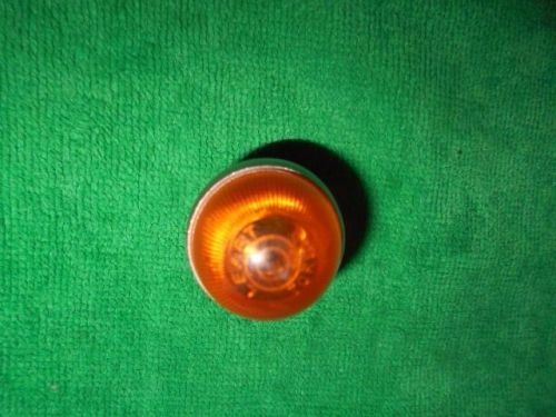 Amber clip in round side marker light leart brand torino fiat ferrari maserati